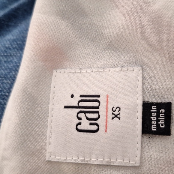 CABI Striped Chevron Summer Adjustable Straps Top Size XS - Picture 5 of 6